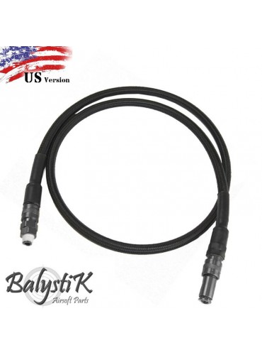 BALYSTIK DELUXE REMOTE LINE FOR HPA REGULATOR - BLACK - US